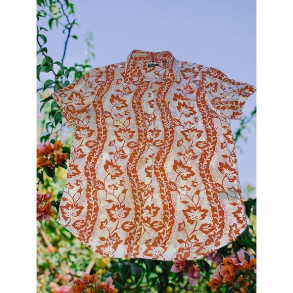 Kenneth Cole Other - MEN'S Kenneth Cole New York XXL short sleeve button-up cotton shirt casual